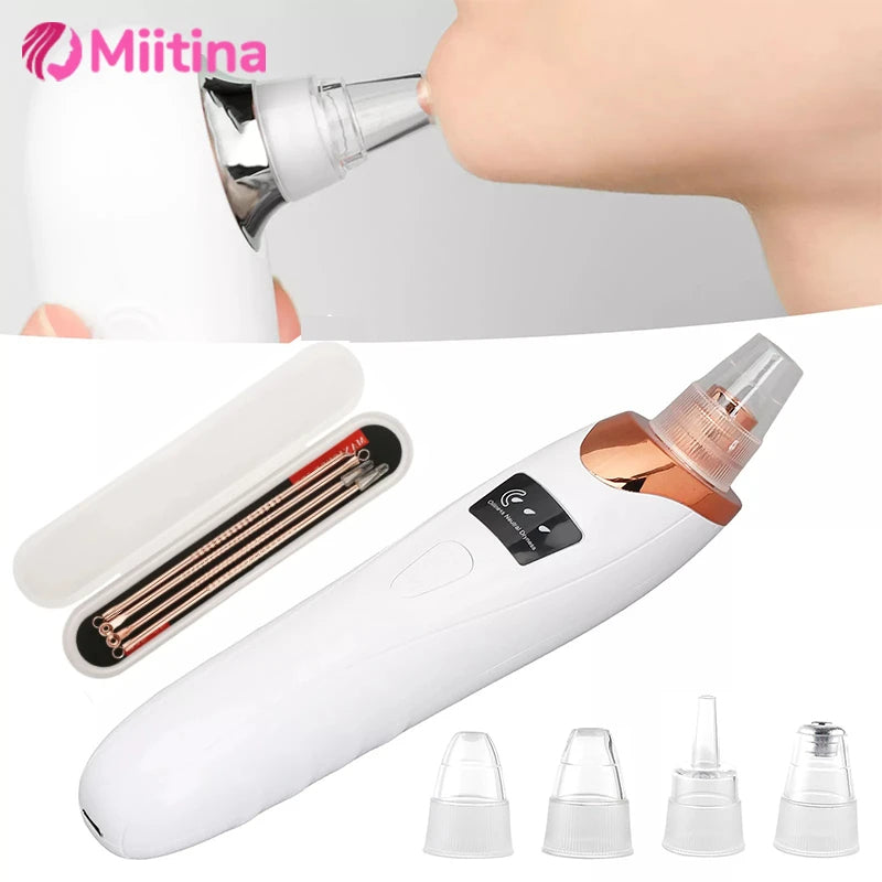 Electric Blackhead Remover Vacuum Cleaner Black Spots Removal Facial Deep Cleansing Pore Cleaner Machine